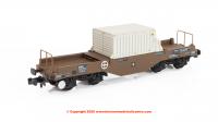 377-802A Graham Farish BR FNA Nuclear Flask Wagon with Sloping Floor with flask